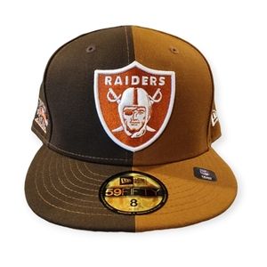Raiders New Era 5950 Split Fitted Cap